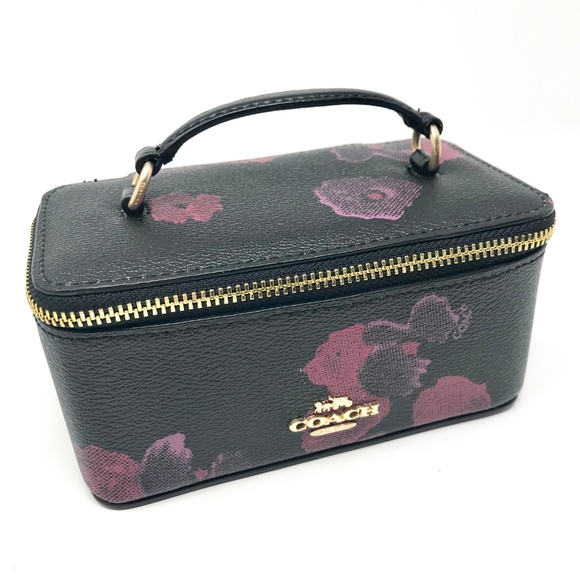 Coach Handbags - 🦋LAST ONE 🦋Vanity Cosmetic Jewelry Floral Case